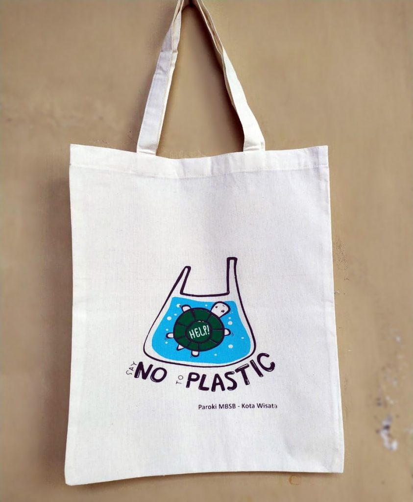 tas blacu say no to plastic